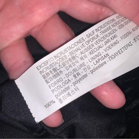 Zara Black and Silver Sequin Mini Skirt M - Picture 5 of 7